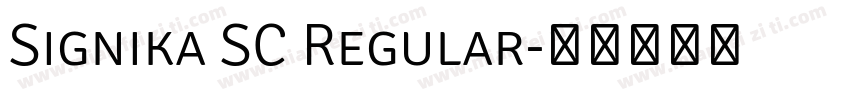 Signika SC Regular字体转换